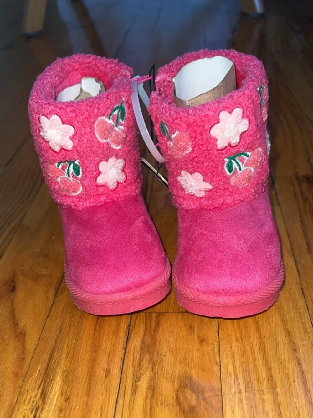 GIRLS' BEBE TODDLER JAMIE WINTER Pink boots size 5
